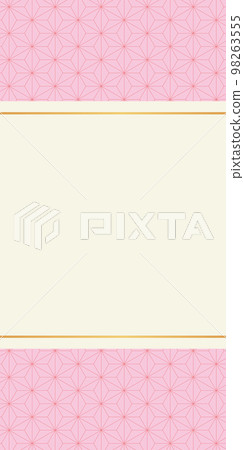 粉色麻葉背景 98263555