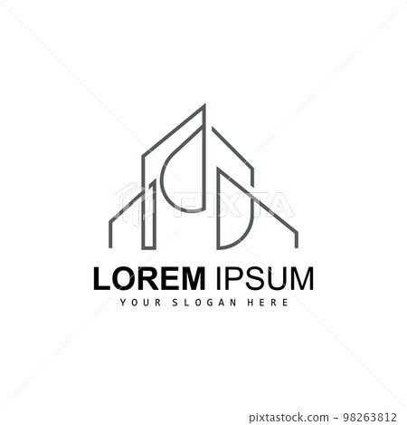 House Logo, Building Furniture Design, Construction Vector, Property Brand Icon, Real Estate, Housing 98263812