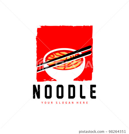 Noodle Logo, Ramen Vector, Chinese Food, Fast Food Restaurant Brand Design, Product Brand, Cafe, Company Logo 98264351