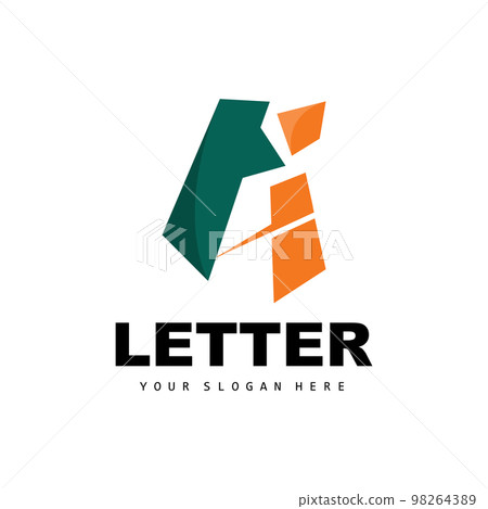 A Letter Logo, Letter Logotype Vector, Product Brand Design, Company Initials, Construction, Education 98264389