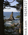 Rocky island and seascape 98264727