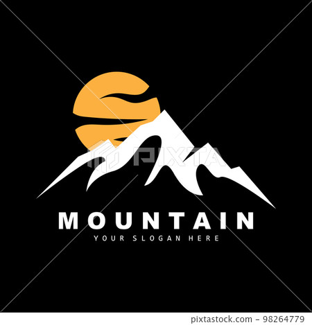 Mountain Logo Design, Vector Place For Nature Lovers Hiker Mountain Logo Design, Vector Place For Nature Lovers Hiker 98264779
