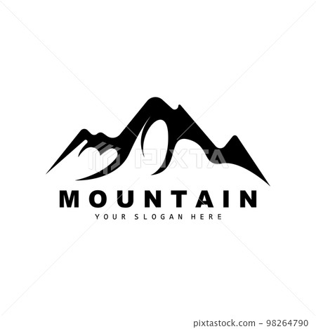 Mountain Logo Design, Vector Place For Nature Lovers Hiker 98264790