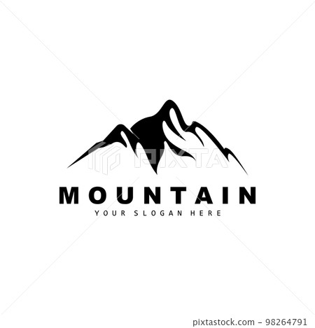 Mountain Logo Design, Vector Place For Nature Lovers Hiker Mountain Logo Design, Vector Place For Nature Lovers Hiker 98264791