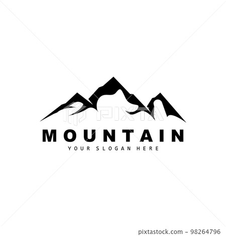 Mountain Logo Design, Vector Place For Nature Lovers Hiker Mountain Logo Design, Vector Place For Nature Lovers Hiker 98264796