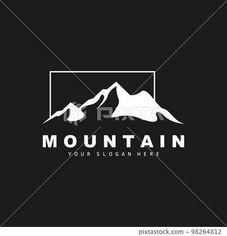 Mountain Logo Design, Vector Place For Nature Lovers Hiker Mountain Logo Design, Vector Place For Nature Lovers Hiker 98264812