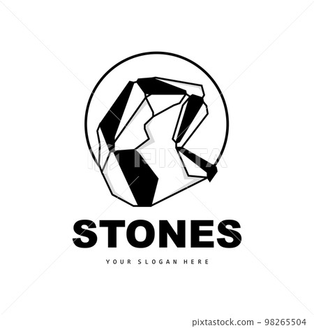 Stone Logo, Vector Stone Modern With Geometry Line Style, Design For Aesthetic Decoration, Brand Modern Product, Simple Icon Abstract Aesthetic Geometry Line Stone Logo, Vector Stone Modern With Geometry Line Style, Design For Aesthetic Decoration, Brand Modern Product, Simple Icon Abstract Aesthetic Geometry Line 98265504