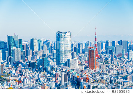 View of Tokyo City View from Roppongi and Tokyo Tower from Shibuya 98265985
