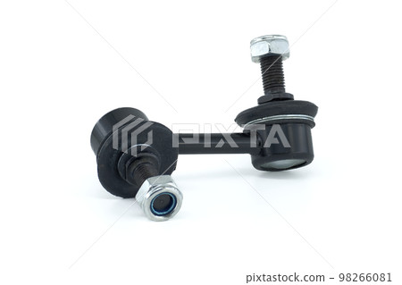 Suspension stabilizer bar link over white background 98266081