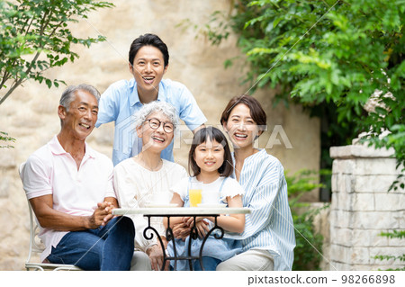 Three generation family parent and child Three generation family parent and child 98266898