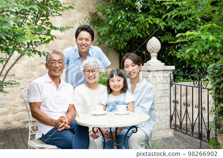 Three generation family parent and child Three generation family parent and child 98266902
