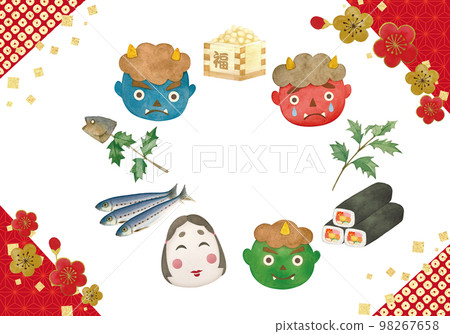 水彩畫節分的插圖 98267658
