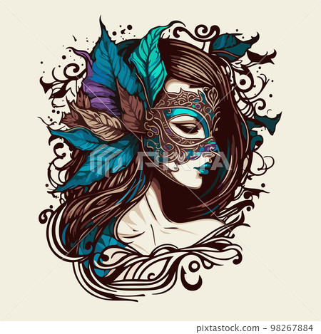 Fictional person in costume at the carnival 98267884