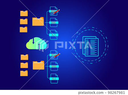 document management concept online document database and digital file storage systems or software record keeping database technology file access document sharing document management concept online document database and digital file storage systems or software record keeping database technology file access document sharing 98267981