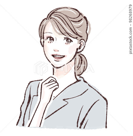 Female illustration material 98268979