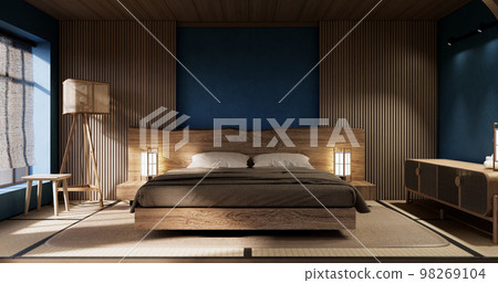 Cleaning room, Modern room empty blue wall on tiles floor. Cleaning room, Modern room empty blue wall on tiles floor. 98269104