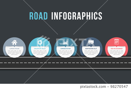Road Infographics Road Infographics 98270547