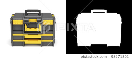 professionsl big tools case 3d render on white with alpha professionsl big tools case 3d render on white with alpha 98271801