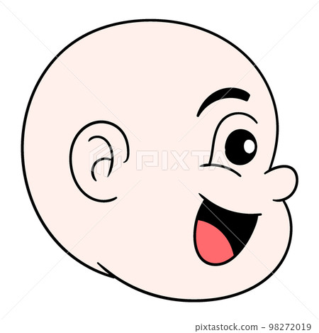 bald haired baby boy head emoticon smiling bald haired baby boy head emoticon smiling 98272019