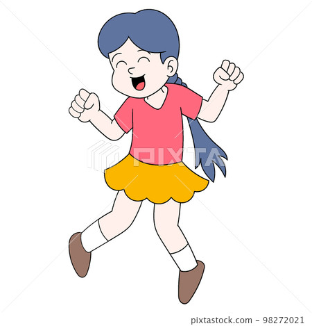 beautiful girl is enjoying life dancing beautiful life beautiful girl is enjoying life dancing beautiful life 98272021