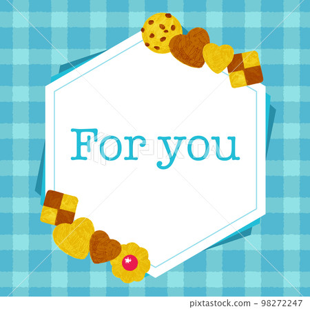 Cookie sweets Valentine frame 98272247