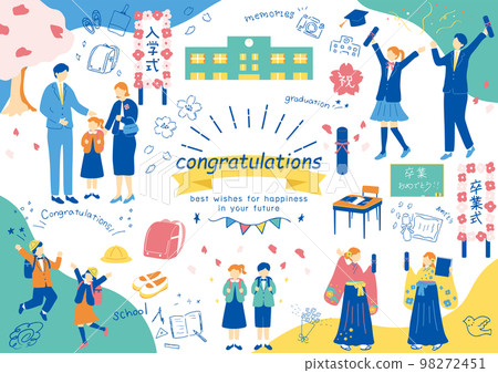Graduation ceremony entrance ceremony material collection Graduation ceremony entrance ceremony material collection 98272451
