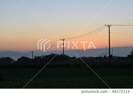 Scenery of the first sunrise of the year Scenery of the first sunrise of the year 98272518