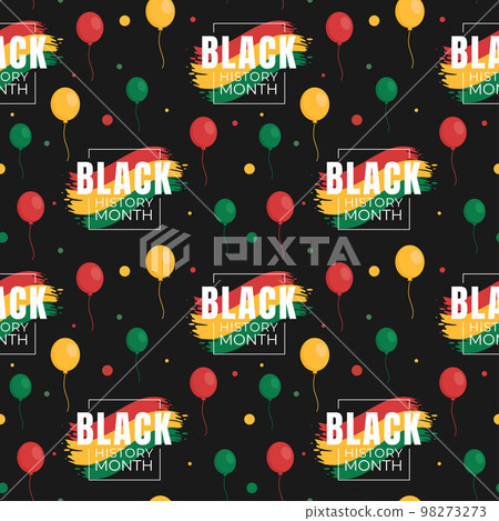Black History Month Seamless Pattern of African American Holiday in Template Hand Drawn Cartoon Flat Design Illustration Black History Month Seamless Pattern of African American Holiday in Template Hand Drawn Cartoon Flat Design Illustration 98273273