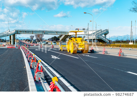 Work to increase the number of lanes on the main road National Route 17 Jobu Road Downward 2022.12 Bottom b-3 Light tone Work to increase the number of lanes on the main road National Route 17 Jobu Road Downward 2022.12 Bottom b-3 Light tone 98274687