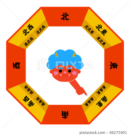 Demon compass pointing south-southeast 98275901