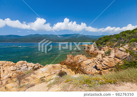 Plage de Cupabia, South Corsica, France. Coastal landscape Plage de Cupabia, South Corsica, France. Coastal landscape 98276350