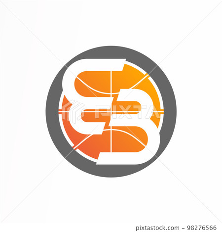 letter BB or 33 font in flip and basketball image graphic icon logo design abstract concept vector stock. can be used as corporate identity related to initial or sport letter BB or 33 font in flip and basketball image graphic icon logo design abstract concept vector stock. can be used as corporate identity related to initial or sport 98276566