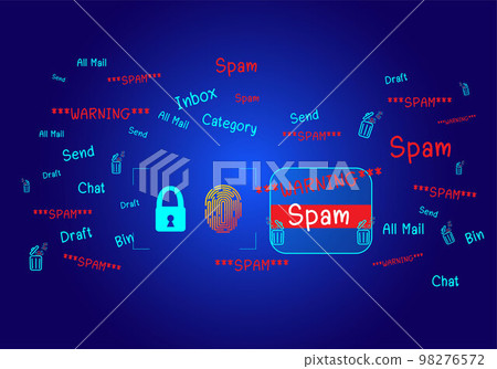 The concept of e-mail and computer viruses. Review the concepts of internet security, spam and e-marketing on screen. Spam email pop-up warnings. The concept of e-mail and computer viruses. Review the concepts of internet security, spam and e-marketing on screen. Spam email pop-up warnings. 98276572