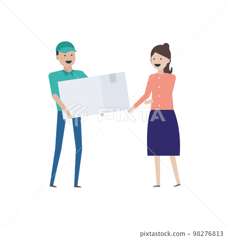 It's time to deliver your luggage! illustration material 98276813