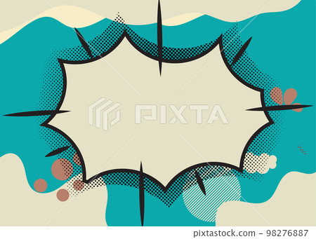 Pop art Geometric Shapes Element Abstract Background 98276887