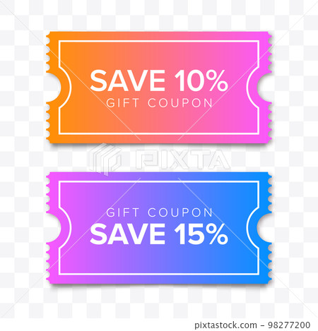 Coupon Discount. Vector Gift Voucher. 98277200