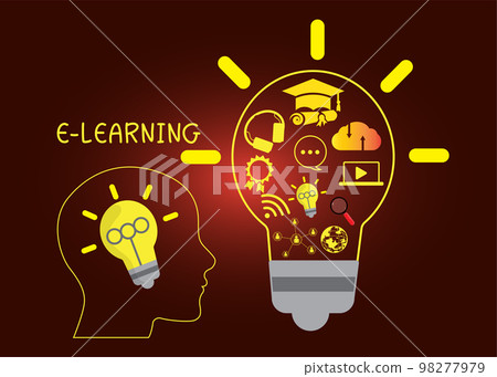 E-learning Internet Technology education concept online learning with webinars, video tutorials, internet lessons E-learning Internet Technology education concept online learning with webinars, video tutorials, internet lessons 98277979