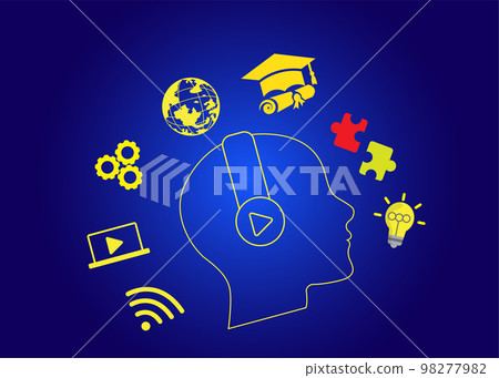 E-learning Internet Technology education concept online learning with webinars, video tutorials, internet lessons E-learning Internet Technology education concept online learning with webinars, video tutorials, internet lessons 98277982
