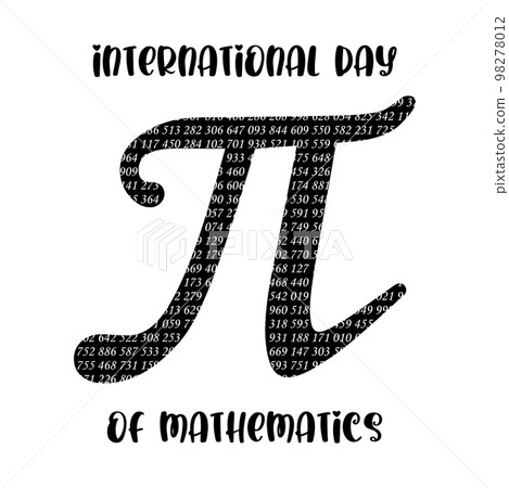 Happy international day of mathematics vector background illustration. 98278012