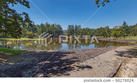 岩手平泉毛越寺淨土庭園風光 98278024