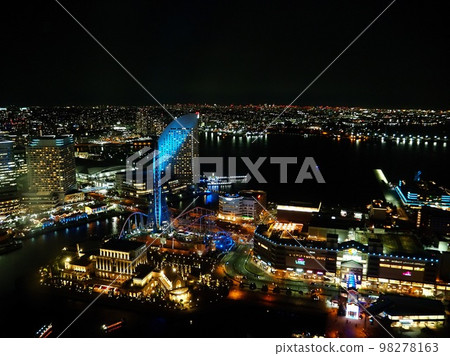 神奈川縣橫濱夜景宇宙鐘、洲際酒店、World Porters 十二月 98278163