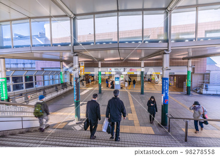 View of Kawasaki cityscape of Japan Tokyu Corporation Mizonokuchi station etc. 98278558