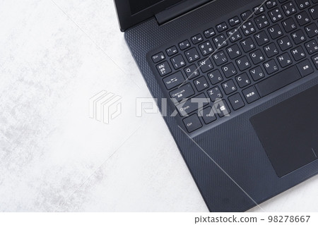 desk work on laptop desk work on laptop 98278667