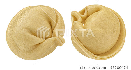 Cooked dumplings isolated on white background Cooked dumplings isolated on white background 98280474