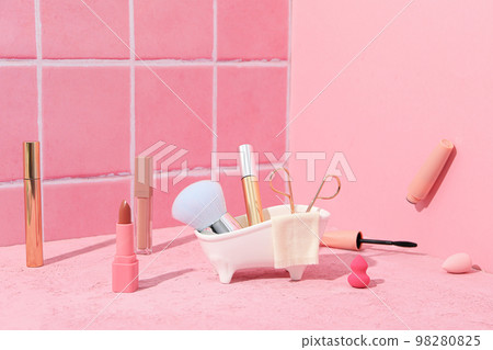 Concept of cosmetic and beauty care, space for text 98280825