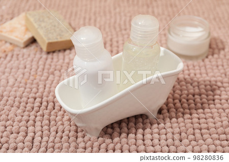 Concept of cosmetic and beauty care accessories 98280836