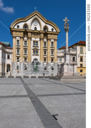 Church and Column of the Holy Trinity in Ljubljana Church and Column of the Holy Trinity in Ljubljana 98281898