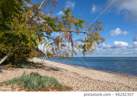 Redlowska Beach At Baltic Sea In Gdynia Redlowska Beach At Baltic Sea In Gdynia 98282307