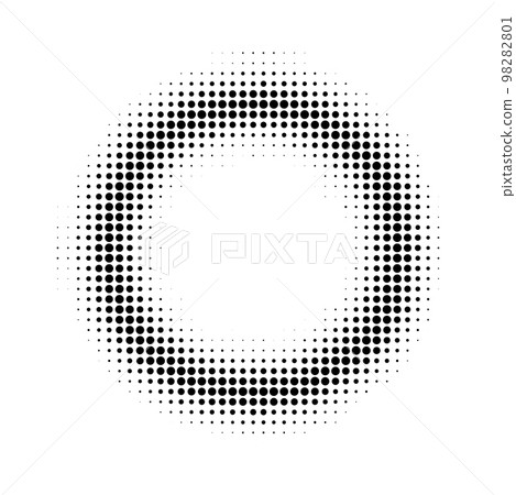 Halftone dotted frame with blur Halftone dotted frame with blur 98282801