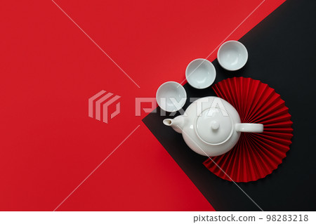 Concept of tea, asian tea, space for text Concept of tea, asian tea, space for text 98283218